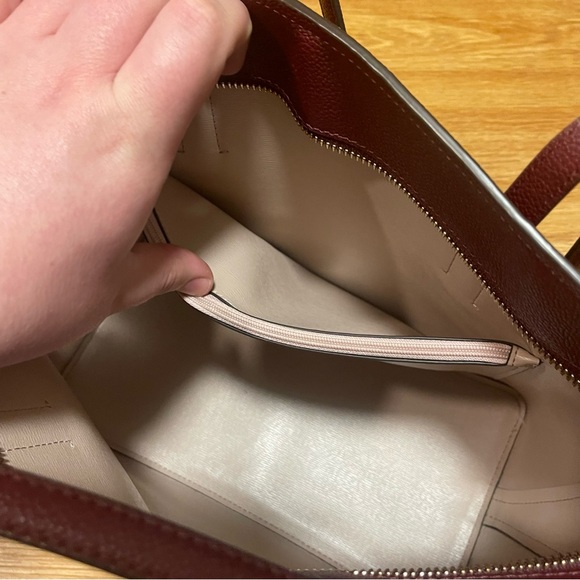 NWOT Kate Spade Margaux Large Work Tote in Cherrywood (Burgundy), Dustbag Inclu. - Picture 11 of 13